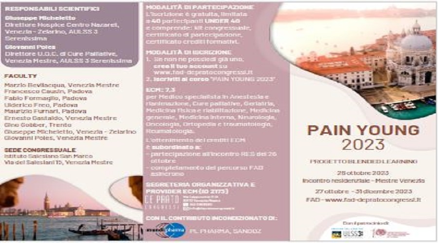 Clicca per accedere all'articolo PAIN YOUNG 2023: Progetto Blended Learning